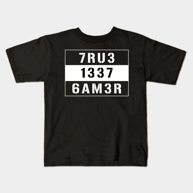 True Elite Gamer design! Kids T-Shirt by VellArt